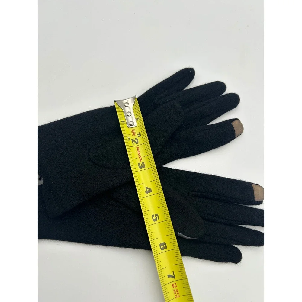 Echo Design Runway Touchgloves Black Knit Touchscreen Gloves Size M 354069